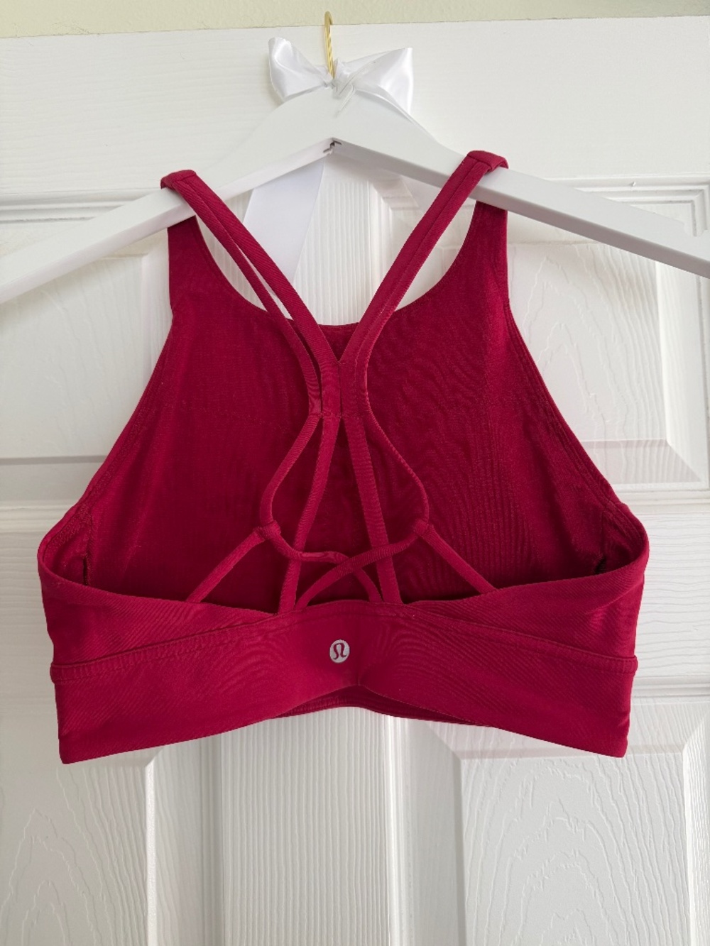 Lululemon Fast and Free Crisscross Bra Medium Support, B/C Cup - Pink - Size 6